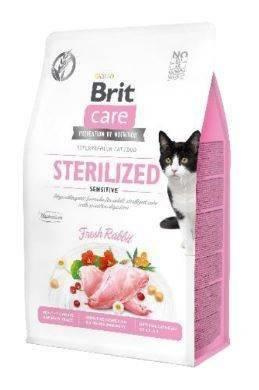 no pork Brit Care Cat Grain-Free Sterilized Sensitive with Rabbit 2x7kg
