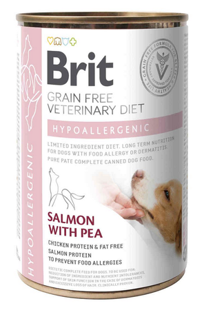 BRIT GF Veterinary Diets Dog Hypoallergenic 12x400g – wet dog food