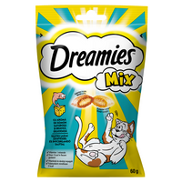 no pork DREAMIES MIX 60 g - cat treat with cheese and salmon flavour