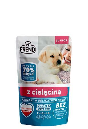 NO PORK Frendi Junior Pieces in a delicate sauce with veal 12x100g