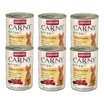 no pork Animonda Cat Carny Kitten Poultry Cocktail 6x400g