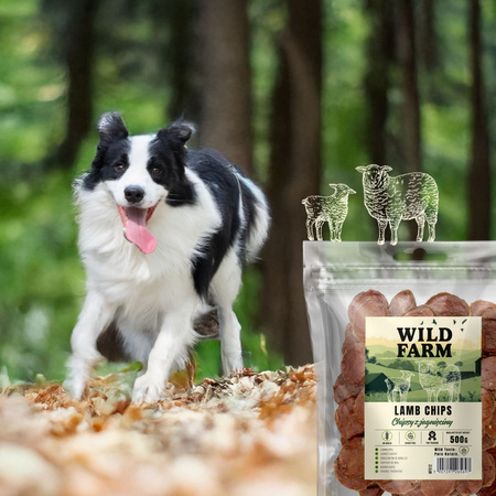 WILD FARM Lamb Chips 500g dog treats