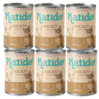 Katido Wet Cat Food with Chicken 6x400g