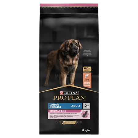 no pork Purina Pro Plan Large Adult Robust Optiderma Salmon with Rice 14kg
