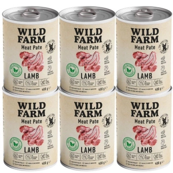 WILD FARM Pate Lamb 6x400g gluten-free dog food