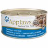 no pork APPLAWS Tuna Fillet With Crab In Broth Tin 70g