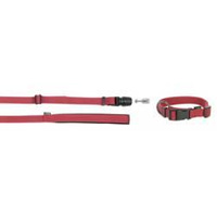 KERBL GoLeyGo collar+leash set M webbing 2m with adapter up to 60kg Red