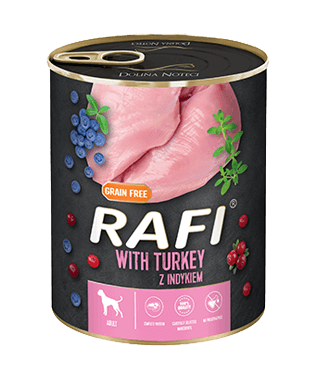 no pork Dolina Noteci Rafi with turkey 6x800g+FREE can lid!
