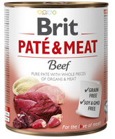 no pork Brit Pate & Meat with Beef 800g