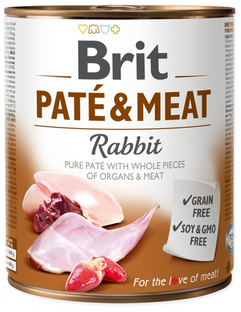 no pork Brit Pate & Meat with Rabbit 6x800g