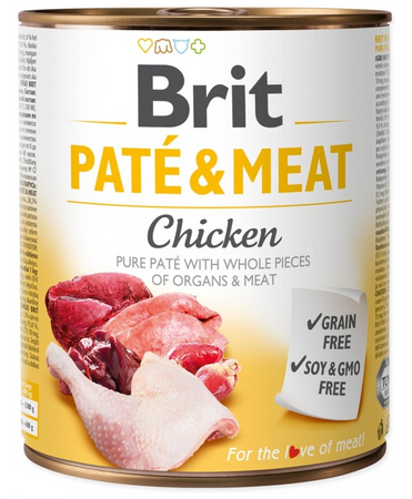 no pork Brit Pate & Meat with Chicken 12x800g