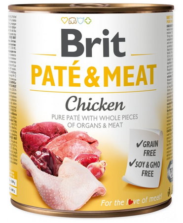 no pork Brit Pate & Meat with Chicken 800g