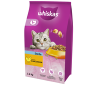 WHISKAS Sterile 3.8 kg - dry food for adult cats after castration, with delicious chicken