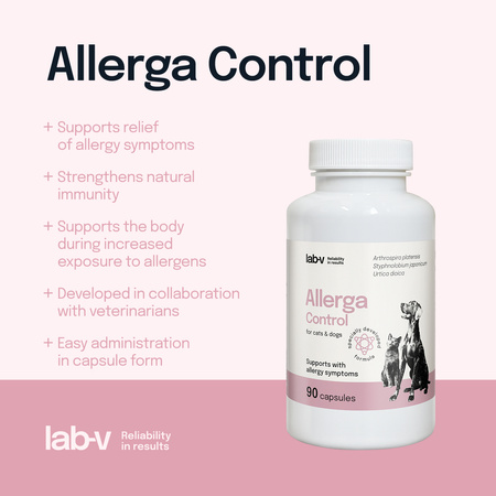 Lab-v Allerga Control – Support for allergy symptoms 90 capsules