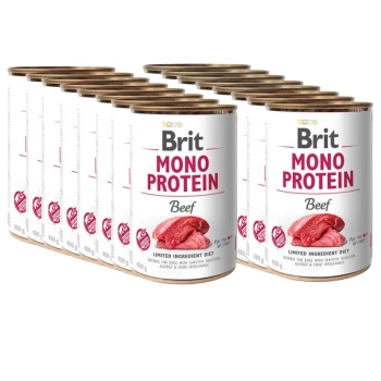 no pork Brit Mono Protein Beef 18x400g