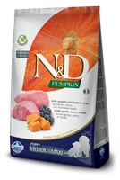 no pork Farmina N&D Pumpkin Grain Free Canine Puppy Medium&Maxi Lamb&Blueberry 12kg