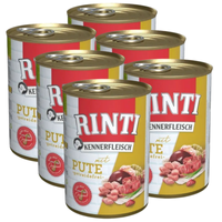 Rinti Kennerfleisch Pute wet dog food – turkey 6x400g