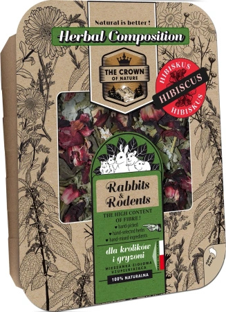 Korona Natury Pasnik food for rabbits and rodents Herbal mixture with hibiscus 3x70 g