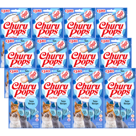 INABA Churu Pops for cats, tuna flavour, 12x(4x15g)