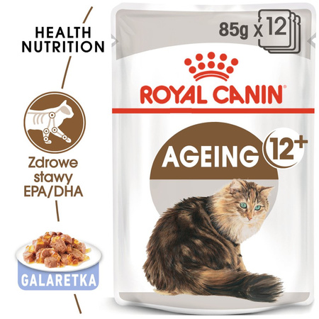 ROYAL CANIN Ageing +12 12x85g wet jelly food for mature cats