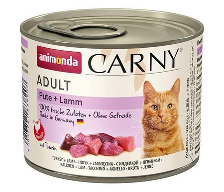 no pork Animonda Cat Carny Adult turkey and lamb 12x200g