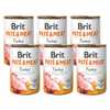 no pork Brit Pate & Meat with turkey 6x400g