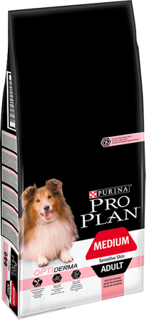 Purina Pro Plan Medium Adult Sensitive Skin Optiderma Salmon and Rice 14kg