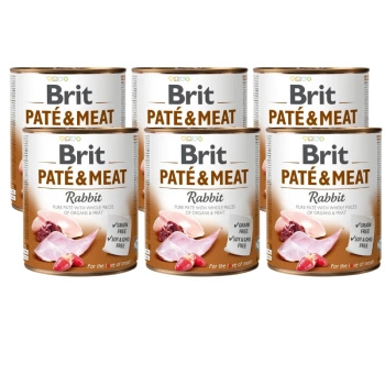no pork Brit Pate & Meat with Rabbit 6x800g