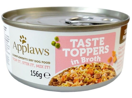 Applaws Taste Toppers Natural Wet Dog Food Chicken with Ham and Vegetables 156g