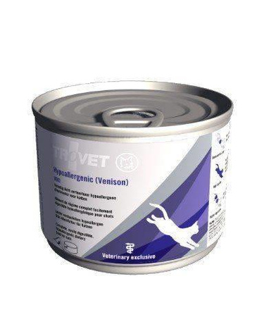 no pork TROVET VRD Hypoallergenic Venison for Cats 6x200g