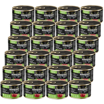 DOLINA NOTECI Super Rafi Cat P&F with venison and chicken hearts 24x185g