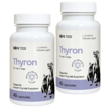 Lab-v Thyron – Support for proper thyroid function for dogs and cats 2x45 capsules