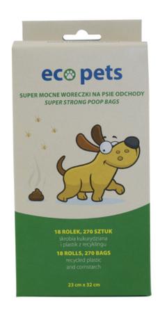 BECO PETS Eco-friendly Droppings Bags 270pcs.