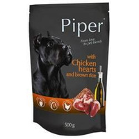 No pork  Dolina Noteci Piper for Dogs with Chicken Hearts and Rice 500g