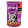no pork WHISKAS Wet Cat Food 1+ with Beef in Sauce 400g