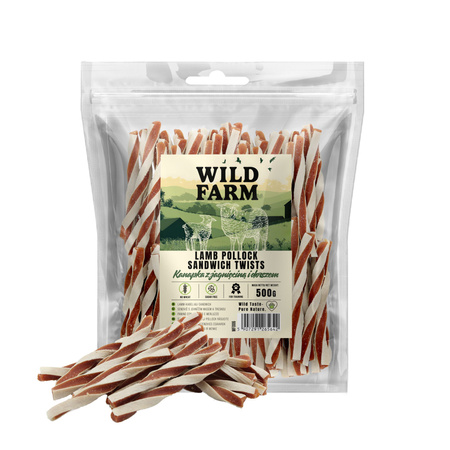 WILD FARM Sandwich with lamb and cod 500g dog treats