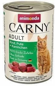 no pork Animonda Cat Carny Adult Beef, Turkey and Rabbit 12x400g