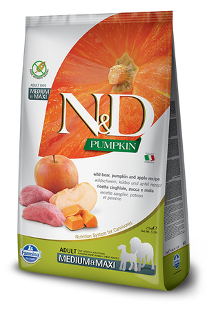 Farmina N&amp;D Pumpkin Grain Free Canine Adult Medium&amp;Maxi Boar&amp;Apple 12kg
