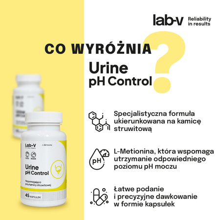 Lab-v Urine pH Control – Support for dogs and cats with struvite urolithiasis 2x45 capsules