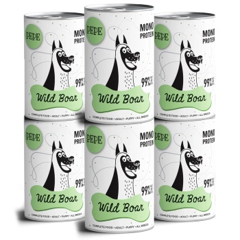 no pork Paka Zwierzaka Pepe Mono Protein Boar Venison 6x400g