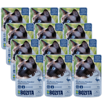 BOZITA Chunks in jelly with reindeer (sachet) 12x85g