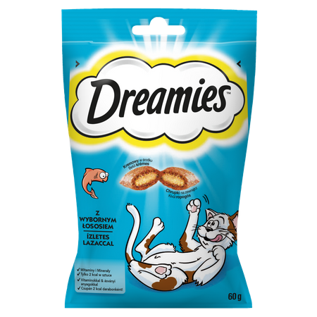 no pork DREAMIES Salmon Cat Snack 60g