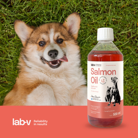 LAB V Salmon oil for dogs and cats 2x500ml