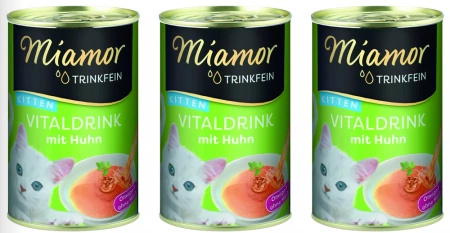 NO PORK Miamor VitalDrink Kitten with Chicken 3x135ml
