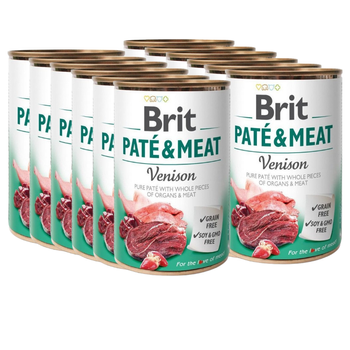 no pork Brit Pate & Meat Venison 12x400g