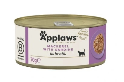 Applaws Cat Mackerel and Sardines 12x70g CUP