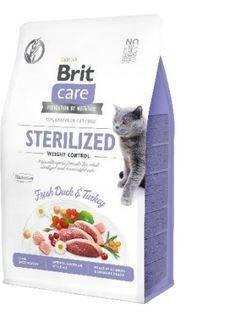 no pork Brit Care Cat Grain-Free Sterilised Weight Control with Duck and Turkey 400g