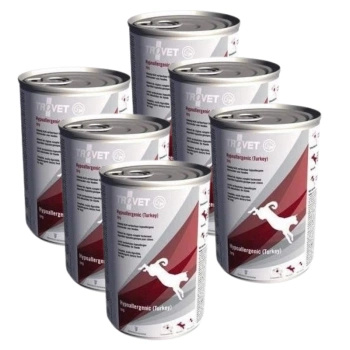 NO PORK TROVET TPD Hypoallergenic Turkey For Dog Can 6x400g