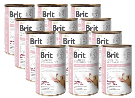 BRIT GF Veterinary Diets Dog Hypoallergenic 12x400g – wet dog food