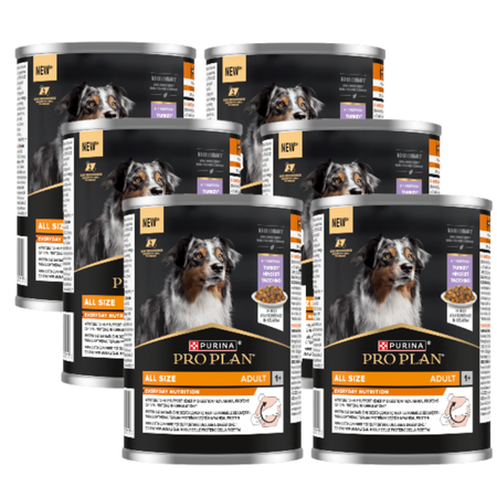 PRO PLAN Everyday Nutrition Adult Dog Food Rich in Turkey in Jelly 6x400g